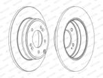 FERODO Disc Frana Ddf1787C Hyundai Grandeur/Sonata V/Sonata Vi/Ix35 Kia Opirus/Optima (DDF1787C)