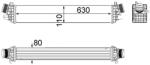 MAHLE Intercooler, Compresor Ci258000P Alfa Romeo Giulietta
