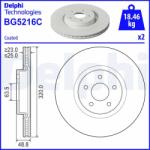 DELPHI Disc Frana Bg5216C Ford Tourneo Connect / Grand Tourneo Connect V408