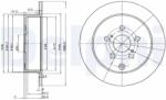 DELPHI Disc Frana Bg3822 Toyota Celica/Matrix/Prius