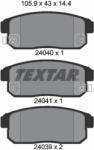 TEXTAR Set Placute Frana, Frana Disc 2404001 Chevrolet Cruze Nissan Avenir/Bluebird (2404001)