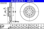 ATE Disc Frana 24.0128-0179.1 Lancia Thesis (24.0128-0179.1)