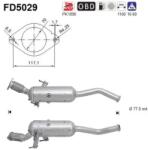 AS Filtru Funingine/Particule, Sist. De Esapament Fd5029 Nissan Nv400 Opel Movano B (FD5029)