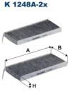 FILTRON Filtru, Aer Habitaclu K1248A-2X Mercedes-Benz Citan/Citan Mixto Nissan Interstar