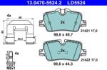ATE Set Placute Frana, Frana Disc 13.0470-5524.2 Bmw 2/3/3 Touring/4/4 Gran