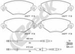 BRECK Set Placute Frana, Frana Disc 232770070110 Citroën C5 I/C5 Ii (232770070110)