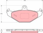 TRW Set Placute Frana, Frana Disc Gdb1494 Lotus Elise/Elise 340 R/Exige (GDB1494)