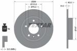 TEXTAR Disc Frana 92186403 Opel Adam/Corsa D/Corsa E Vauxhall Adam/Corsa Mk Iii (92186403)