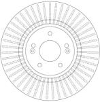 TRW Disc Frana Df7973 Hyundai Grand Santa Fé/Santa Fe Iv/Santa Fé Ii/Santa Fé Iii