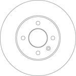 TRW Disc Frana Df4839 Hyundai Accent Iii/I20 I Hyundai (Beijing) Accent Kia Rio Ii (DF4839)