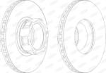 BERAL Disc Frana Bcr119A Mercedes-Benz T2/Ln1/T2/Ln1 Cabina Cu Motor/Vario (BCR119A)