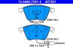 ATE Set Placute Frana, Frana Disc 13.0460-7201.2 Audi A4 B6/A4 B7/A6 C6/A8 D3