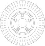 TRW Disc Frana Df6295 Jaguar S-Type Ii/Xf I/Xf Sportbrake/Xj/Xk Ii