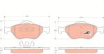 TRW Set Placute Frana, Frana Disc Gdb1419 Ford Fiesta/Fiesta Iv/Fiesta V/Fusion/Ka (GDB1419)