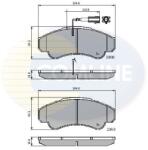 COMLINE Set Placute Frana, Frana Disc Cbp11041 Citroën Jumper I Fiat Ducato Peugeot Boxer