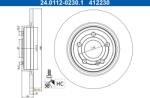 ATE Disc Frana 24.0112-0230.1 Mercedes-Benz A-Class/B-Class/Cla/Cla Shooting Brake (24.0112-0230.1)