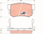 TRW Set Placute Frana, Frana Disc Gdb3154 Acura Legend/Legend Ii/Rl/Tl Honda Accord V (GDB3154)
