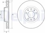 DELPHI Disc Frana Bg4669C Citroën Berlingo/C4 Picasso Ii/C4 Spacetourer Opel Astra L