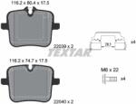 TEXTAR Set Placute Frana, Frana Disc 2203901 Alpina B7/Xb7 Bmw 5/7/8/8 Gran/X5/X6/X7 (2203901)