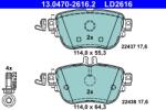 ATE Set Placute Frana, Frana Disc 13.0470-2616.2 Mercedes-Benz Cls/E-Class (13.0470-2616.2)