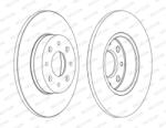 FERODO Disc Frana Ddf1741C Alfa Romeo 4C/Mito (DDF1741C)