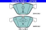 ATE Set Placute Frana, Frana Disc 13.0470-7238.2 Bmw 3/X1/Z4