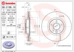 BREMBO Disc Frana 09. C138.11 Volvo C30/C70 Ii/S40 Ii/V40/V40 Cross Country/V50 (09.C138.11)