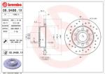 BREMBO Disc Frana 08.9488. 1X Audi A3 Seat Altea/Toledo Iii Skoda Octavia I/Octavia Ii