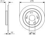 Bosch Disc Frana 0986479A92 Honda Civic Ix