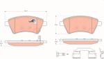 TRW Set Placute Frana, Frana Disc Gdb1673 Fiat Sedici Suzuki Sx4