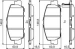 Bosch Set Placute Frana, Frana Disc 0986494773 Honda Hr-V/Vezel