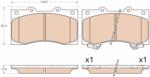 TRW Set Placute Frana, Frana Disc Gdb3560 Nissan Patrol Vi (GDB3560)