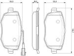 Bosch Set Placute Frana, Frana Disc 0986494075 Lancia Ypsilon