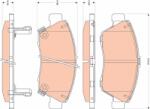 TRW Set Placute Frana, Frana Disc Gdb3478 Honda Civic Viii