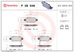 BREMBO Set Placute Frana, Frana Disc P28046 Honda Cr-V Iii/Cr-V Iv (P28046)