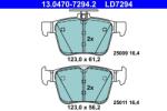 ATE Set Placute Frana, Frana Disc 13.0470-7294.2 Audi A3/Q2/Q3/Tt Cupra Ateca