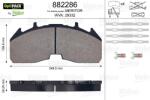VALEO Set Placute Frana, Frana Disc 882286 Scania G Ii/L/P Ii/R Ii/S