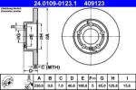 ATE Disc Frana 24.0109-0123.1 Audi A1/A1 Allstreet/A1 City Carver/A2/A3/Tt Seat Leon (24.0109-0123.1)