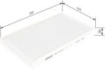 Bosch Filtru, Aer Habitaclu 1987432003 Alfa Romeo 156 Fiat Brava/Bravo I/Marea (1987432003)