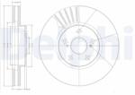 DELPHI Disc Frana Bg3189 Toyota Avensis/Caldina/Celica/Corona