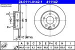 ATE Disc Frana 24.0111-0142.1 Alfa Romeo Gtv/Spider (24.0111-0142.1)