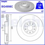 DELPHI Disc Frana Bg4998C Alfa Romeo Giulia/Stelvio
