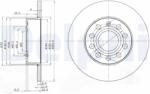 DELPHI Disc Frana Bg3890C Audi A3 Seat Altea/Toledo Iii Skoda Octavia Ii/Superb Ii/Yeti (BG3890C)
