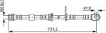 Bosch Furtun Frana 1987481957 Mitsubishi L200 / Triton/Pajero Sport Ii