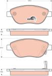TRW Set Placute Frana, Frana Disc Gdb1701 Fiat 500L Opel Corsa D (GDB1701)