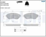 DELPHI Set Placute Frana, Frana Disc Lp1992 Citroën Jumper Ii Fiat Ducato Peugeot Boxer