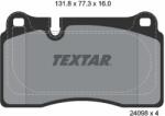 TEXTAR Set Placute Frana, Frana Disc 2409803 Aston Martin Db9/Db9 Vantage/Dbs/Vanquish (2409803)