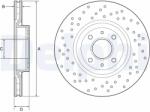 DELPHI Disc Frana Bg4943C Abarth 500 / 595 / 695/500C / 595C / 695C