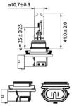 Philips Bec, Far Faza Lunga 12361C1 Audi A4 B6/A4 B7/Allroad C5 Chevrolet Camaro Mazda 6