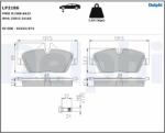 DELPHI Set Placute Frana, Frana Disc Lp2186 Bmw 1/2 Active Mini Mini/Mini Clubman (LP2186)